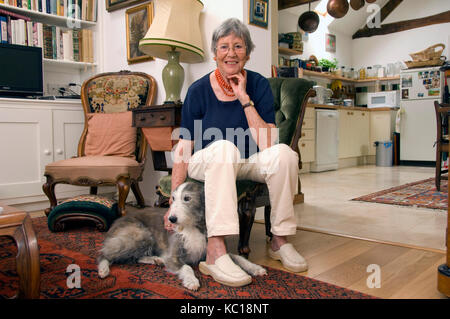 Chef and author Anna del Conte at her home in Dorset. Stock Photo