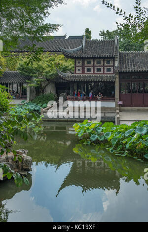 Lake in Lingering Garden, Suzhou, China Stock Photo