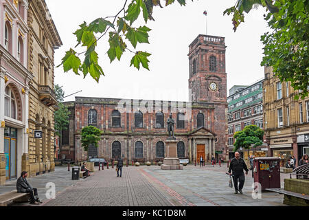 st.anns square in the city of manchester, england, britain, uk. Stock Photo