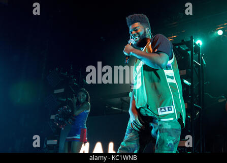 Khalid Rave Milwaukee, Wisconsin, USA. 18th Aug, 2017. Singer KHALID (KHALID ...