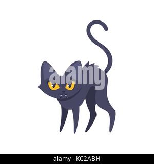 illustration of Halloween cat Stock Vector