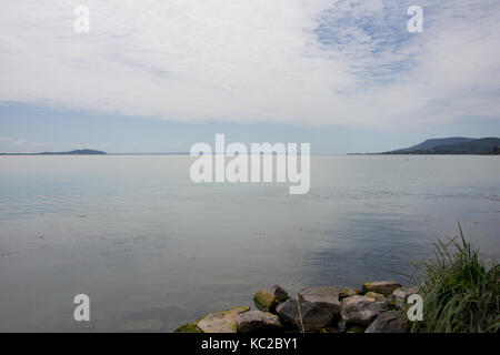 Shore of Lake Balaton in Hungary Stock Photo