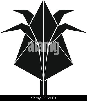 Origami flower icon, simple black style Stock Vector Image & Art - Alamy