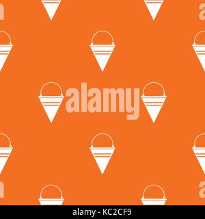 Metal fire bucket pattern seamless Stock Vector