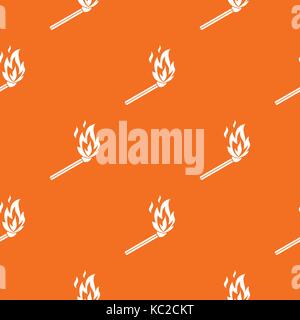 Match flame pattern seamless Stock Vector