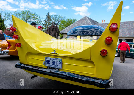 Mr. Beep The Talking Car, vehicle used by BP Oil Company of Canada for a road safety education program in the 50's and 60's in Ontario/Quebec, Canada. Stock Photo