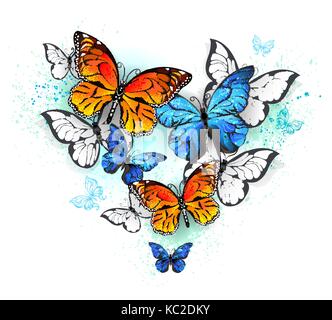 blue monarch butterfly tattoos