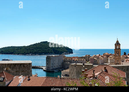 View from Dubrovnik cable car station Stock Photo