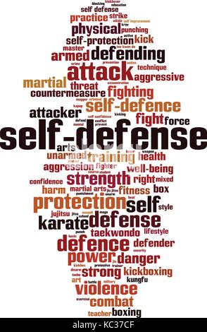 Martial arts word cloud concept. Vector illustration Stock Vector Image ...