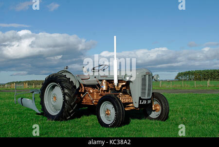 1956 Ferguson FE-35 Grey Gold tractor Stock Photo