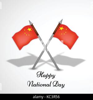 illustration of China National Day background Stock Vector