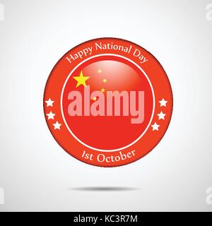 illustration of China National Day background Stock Vector