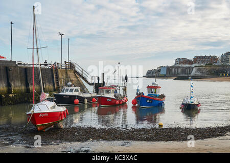 Viking Bay, Broadstairs, Thanet, East Kent UK, in the early evening. Stock Photo