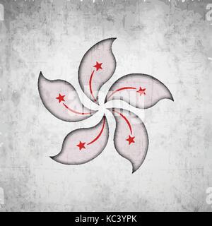 illustration of elements of Hongkong National Day Background Stock Vector