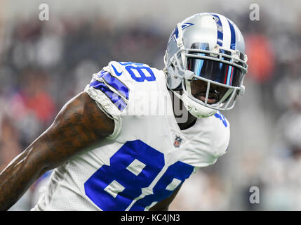 October 01, 2017: Dallas Cowboys wide receiver Dez Bryant #88 during an NFL  football game between the Los Angeles Rams and the Dallas Cowboys at AT&T  Stadium in Arlington, TX Los Angeles