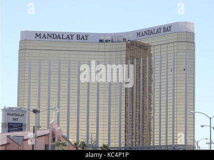 Las Vegas, NV, USA. 2nd Oct, 2017. 02 October 2017 - Las Vegas, NV - Mandalay Bay. Mandalay Bay Resort Las Vegas. Photo Credit: MJT/AdMedia Credit: Mjt/AdMedia/ZUMA Wire/Alamy Live News Stock Photo