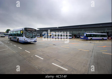 The new Bolton Interchange bus and rail station. Picture by Paul Heyes, Monday September 05, 2017. Stock Photo