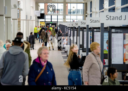 The new Bolton Interchange bus and rail station. Picture by Paul Heyes, Monday September 05, 2017. Stock Photo