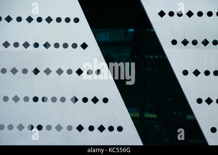 Aluminium dark list with rhombus shapes design concept Stock Photo