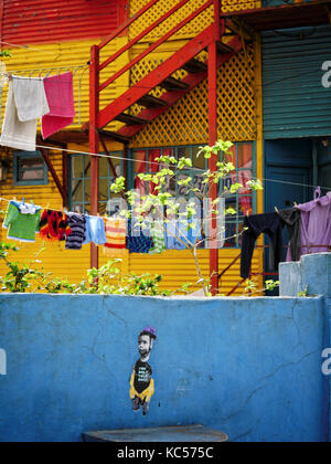 Houses in Caminito, La Boca, Buenos Aires, Argentina Stock Photo