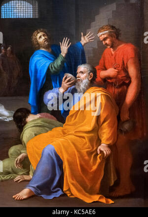 The Death of Socrates by Charles Alphonse Dufresnoy, oil on canvas, c ...