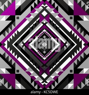 Abstract geometric design. Multicolor tribal background. Vector illustration. Stock Vector