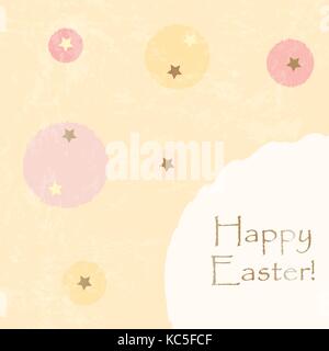 Happy Easter Greeting Card. Vector Illustration Stock Vector