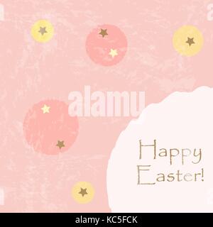 Happy Easter Greeting Card. Vector Illustration Stock Vector