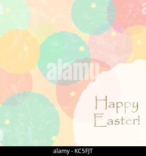 Happy Easter Greeting Card. Vector Illustration Stock Vector