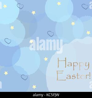 Happy Easter Greeting Card. Vector Illustration Stock Vector