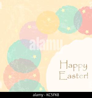 Happy Easter Greeting Card. Vector Illustration Stock Vector