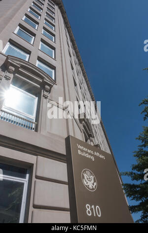 Headquarters building of the VA, US Department of Veterans Affairs, in Washington, DC;a cabinet-level department of US government. Stock Photo
