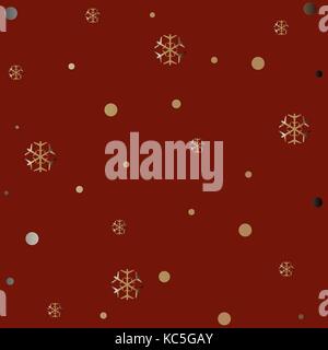 Gold and Silver Frame. For Cards, postcards, backgrounds, etc. Winter Holiday, Christmas Themes. Vector Illustration. Stock Vector