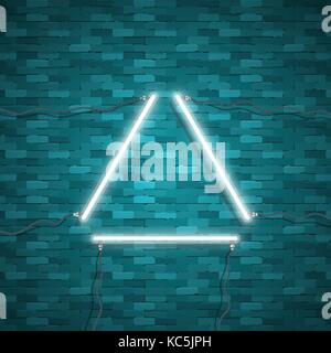 Triangle Border with Light Effects Stock Vector