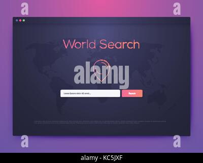 Vector Illustration of screens and web concept Stock Vector