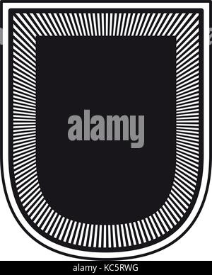 silhouette rounded border heraldic with decorative ornament floral ...