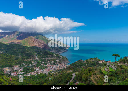 Ravello (Amalfi Coast, Campania) - A touristic town on the sea in southern Italy, Sorrentine Peninsula Stock Photo