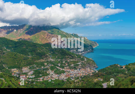 Ravello (Amalfi Coast, Campania) - A touristic town on the sea in southern Italy, Sorrentine Peninsula Stock Photo