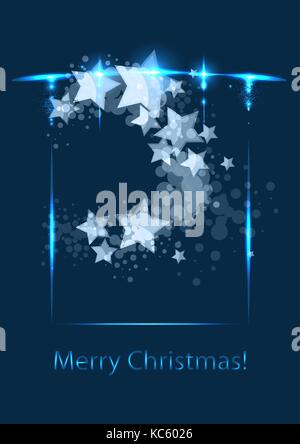 Christmas card, vector template Stock Vector