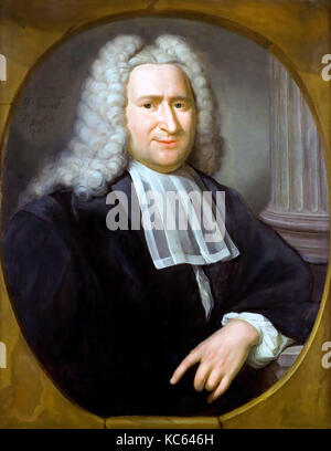 PIETER van MUSSCHENBROEK (1692-1761) Dutch scientist in a 1741 portrait Stock Photo