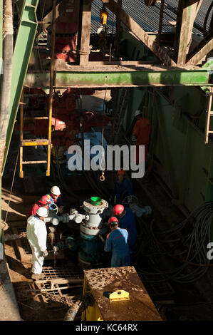 The BOP of a Rig well in Kazakhstan Stock Photo