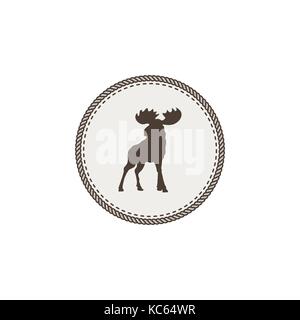 moose icon Stock Vector