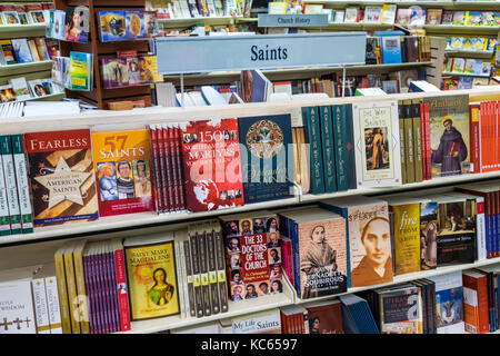 Washington DC,Basilica of the National Shrine of the Immaculate Conception,Catholic,church,religion,inside interior,gift shopping shopper shoppers sho Stock Photo