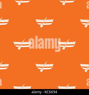Fishing boat pattern seamless Stock Vector