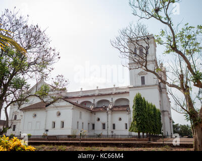 Old Goa's Se Cathedral Stock Photo