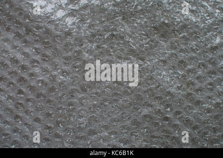close up on bubble film texture or background Stock Photo