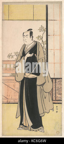 The Actor Ichikawa Monnosuke II as a Kyokaku, Katsukawa Shunkō, ca. 1777 Stock Photo