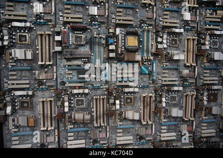 Old circuit boards Stock Photo