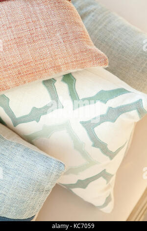 Pillows on sofa Stock Photo