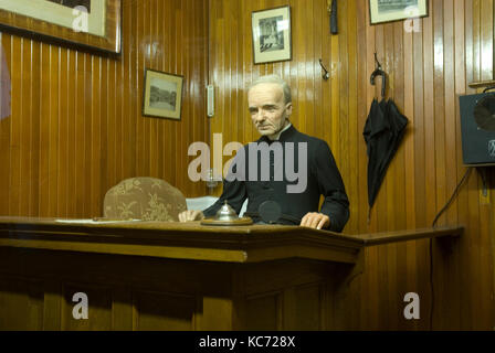 Wax figure of brother Andre in Saint Joseph's Oratory in Montreal Stock Photo